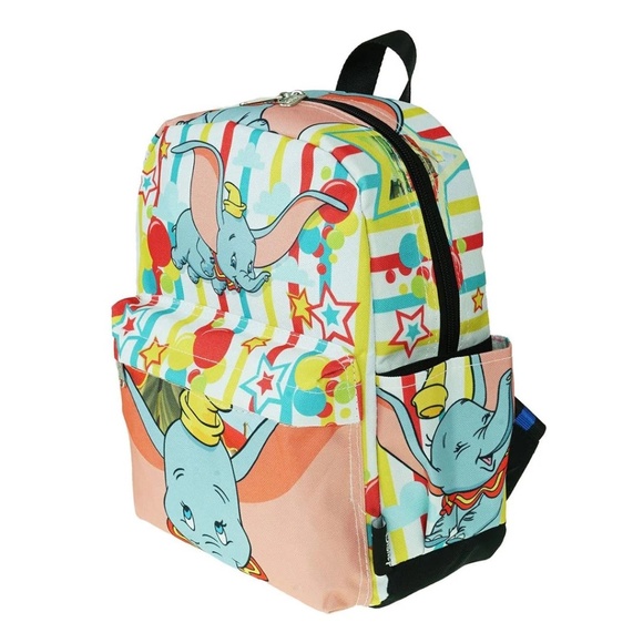 Disneys Classic Dumbo Flying Circus Adjustable Straps Mini ADULT Nylon Backpack - Picture 2 of 5